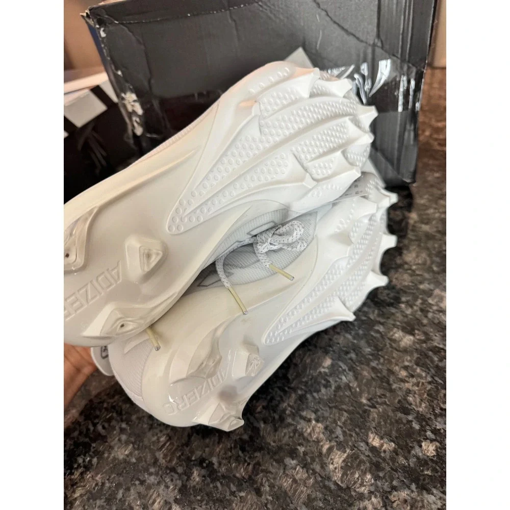 Adidas Adizero Electric Football Cleats White Silver‎ IE6286 Mens 8.5 NEW